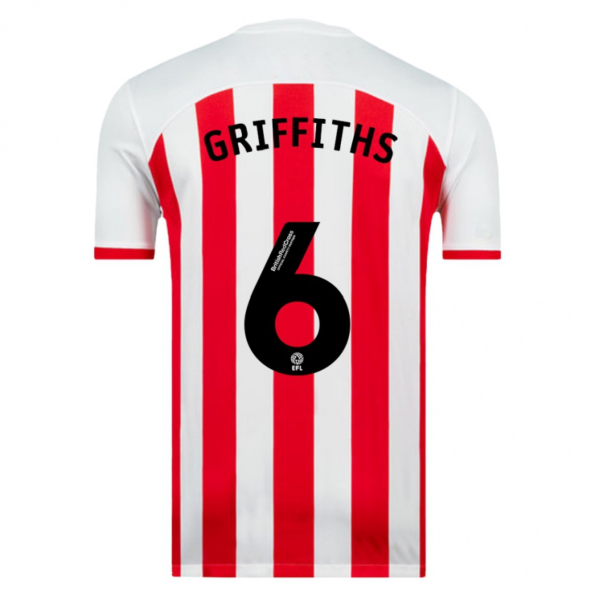 Hombre Fútbol Camiseta Louise Griffiths #6 Blanco 1ª Equipación 2023/24 Perú