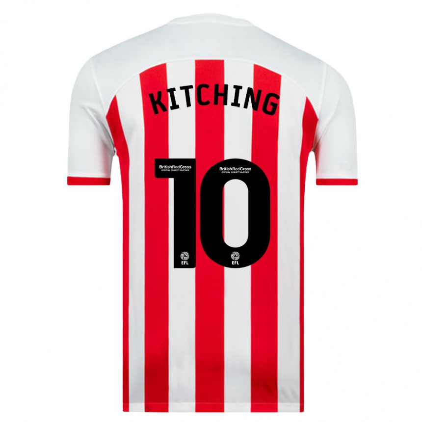 Hombre Fútbol Camiseta Katie Kitching #10 Blanco 1ª Equipación 2023/24 Perú