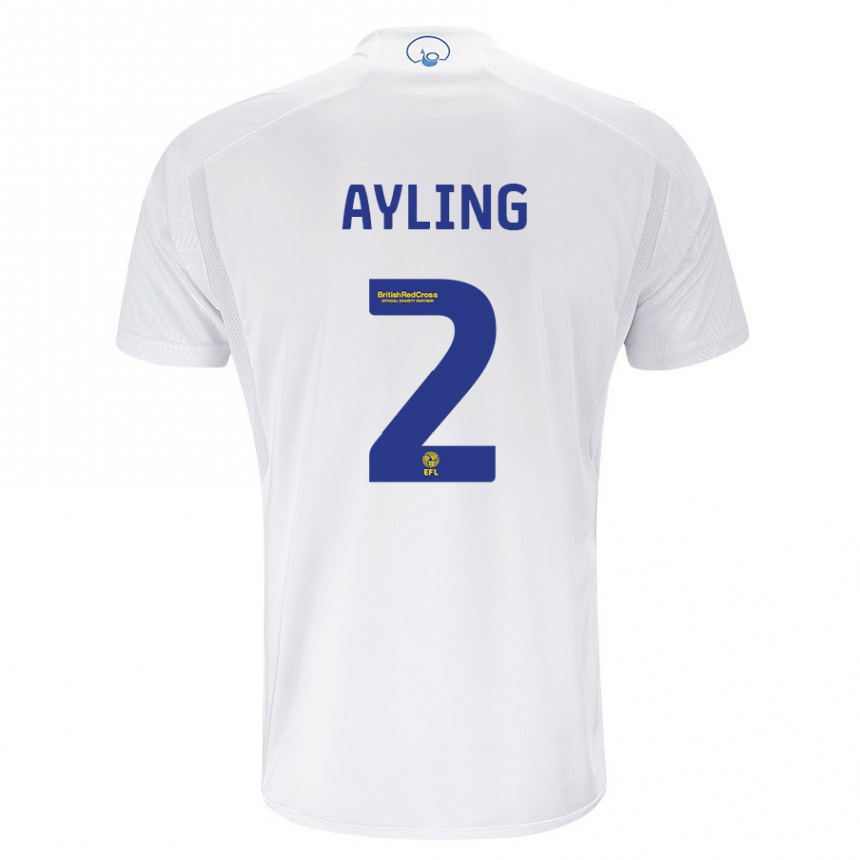 Hombre Fútbol Camiseta Luke Ayling #2 Blanco 1ª Equipación 2023/24 Perú