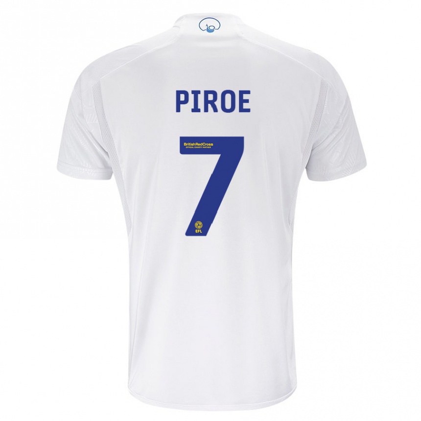 Hombre Fútbol Camiseta Joël Piroe #7 Blanco 1ª Equipación 2023/24 Perú