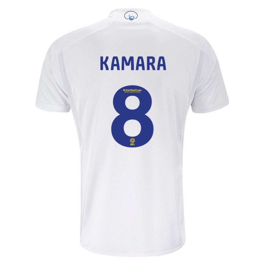 Hombre Fútbol Camiseta Glen Kamara #8 Blanco 1ª Equipación 2023/24 Perú