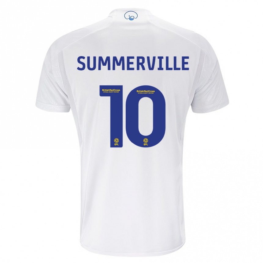 Hombre Fútbol Camiseta Crysencio Summerville #10 Blanco 1ª Equipación 2023/24 Perú