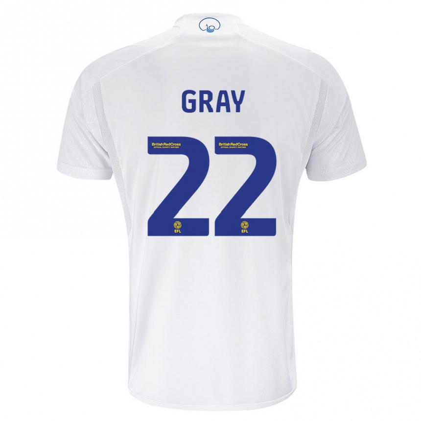 Hombre Fútbol Camiseta Archie Gray #22 Blanco 1ª Equipación 2023/24 Perú