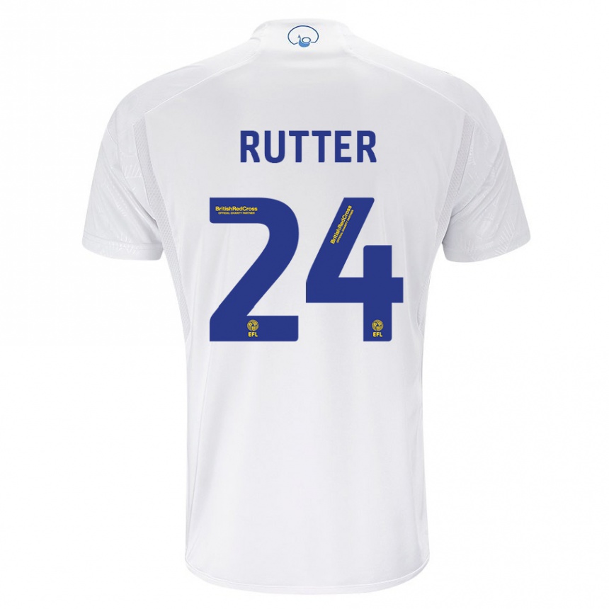 Hombre Fútbol Camiseta Georginio Rutter #24 Blanco 1ª Equipación 2023/24 Perú