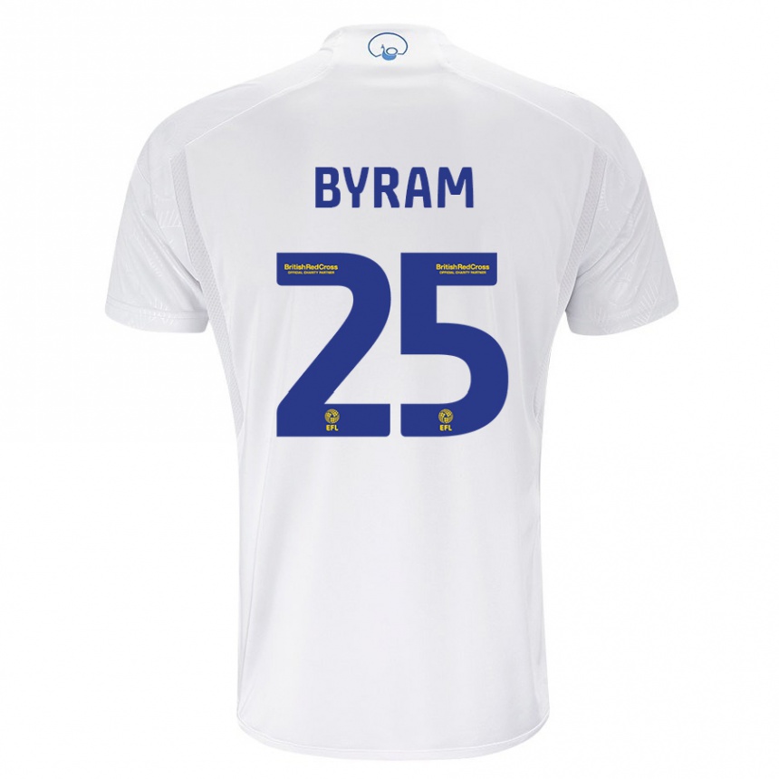 Hombre Fútbol Camiseta Sam Byram #25 Blanco 1ª Equipación 2023/24 Perú