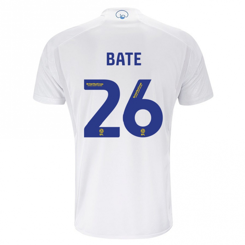 Hombre Fútbol Camiseta Lewis Bate #26 Blanco 1ª Equipación 2023/24 Perú