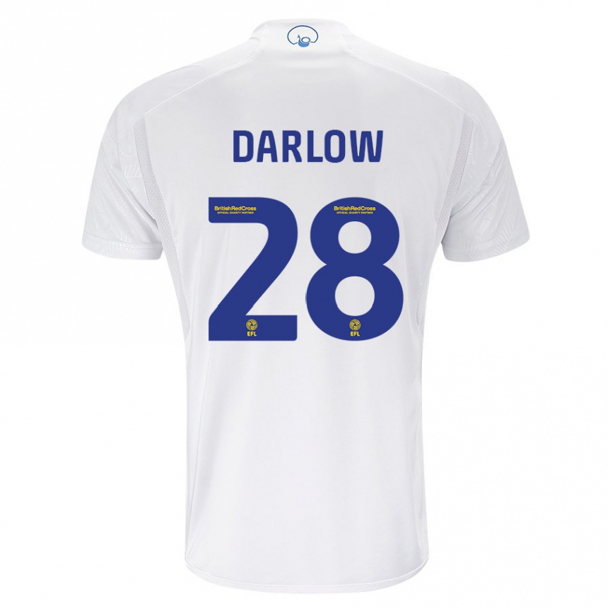 Hombre Fútbol Camiseta Karl Darlow #28 Blanco 1ª Equipación 2023/24 Perú