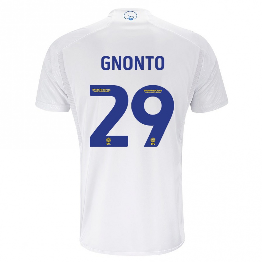 Hombre Fútbol Camiseta Wilfried Gnonto #29 Blanco 1ª Equipación 2023/24 Perú