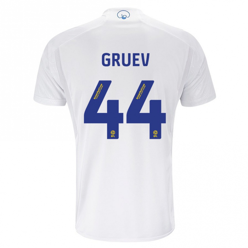 Hombre Fútbol Camiseta Ilia Gruev #44 Blanco 1ª Equipación 2023/24 Perú