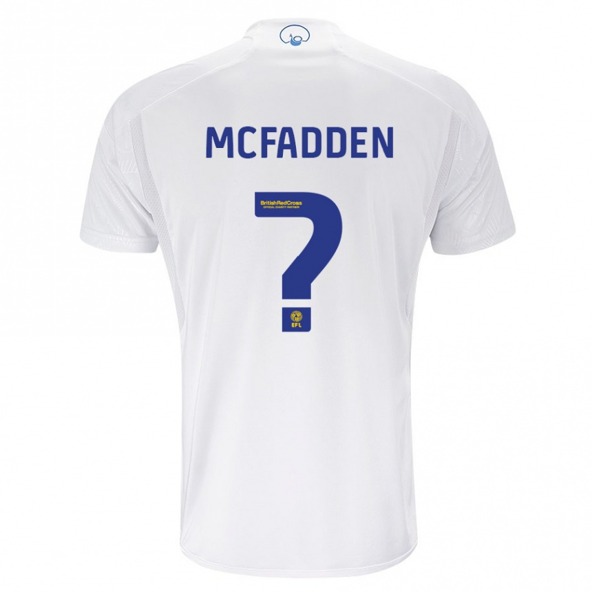 Hombre Fútbol Camiseta Max Mcfadden #0 Blanco 1ª Equipación 2023/24 Perú