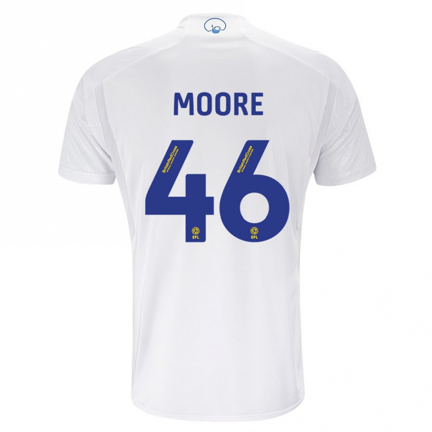 Hombre Fútbol Camiseta Kris Moore #46 Blanco 1ª Equipación 2023/24 Perú