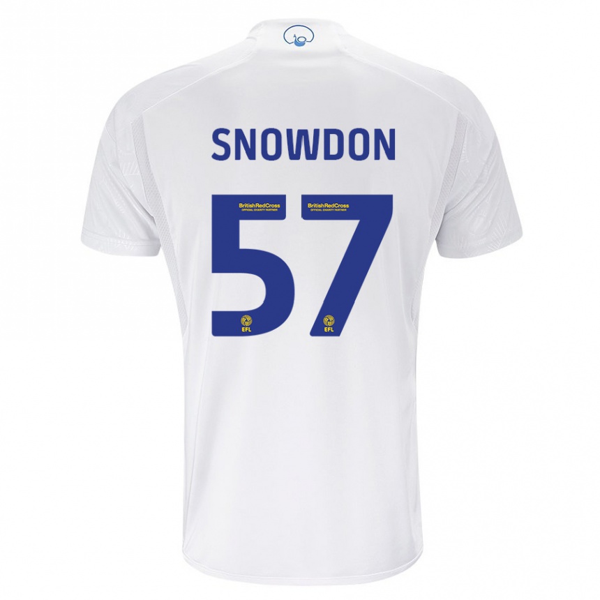 Hombre Fútbol Camiseta Joe Snowdon #57 Blanco 1ª Equipación 2023/24 Perú