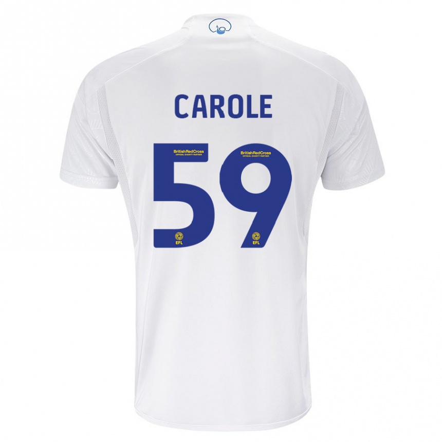 Hombre Fútbol Camiseta Keenan Carole #59 Blanco 1ª Equipación 2023/24 Perú