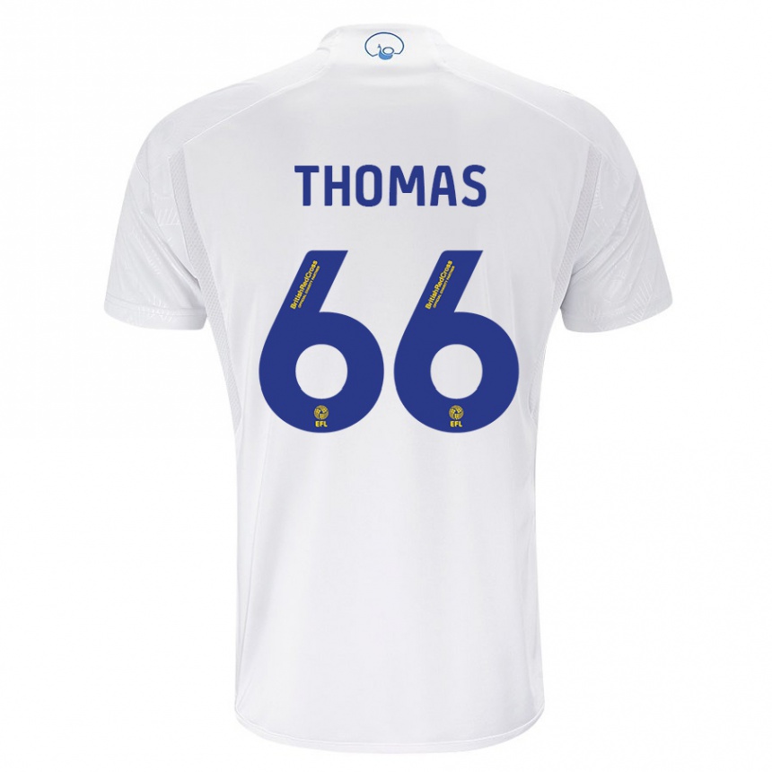 Hombre Fútbol Camiseta Luca Thomas #66 Blanco 1ª Equipación 2023/24 Perú