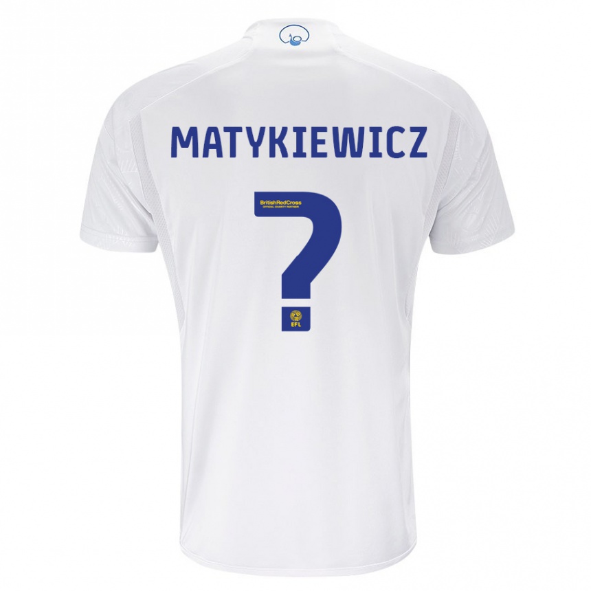 Hombre Fútbol Camiseta Luke Matykiewicz #0 Blanco 1ª Equipación 2023/24 Perú