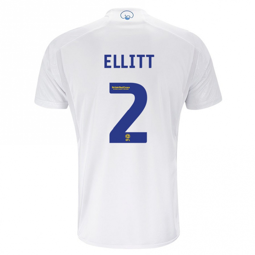 Hombre Fútbol Camiseta Izzy Ellitt #2 Blanco 1ª Equipación 2023/24 Perú