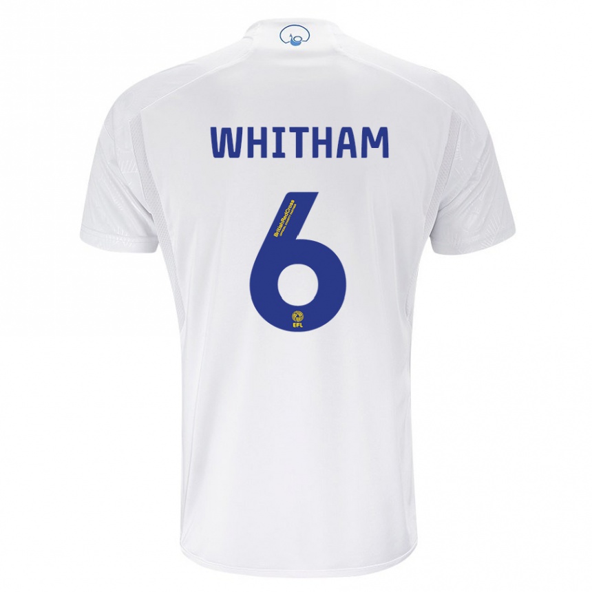 Hombre Fútbol Camiseta Danielle Whitham #6 Blanco 1ª Equipación 2023/24 Perú