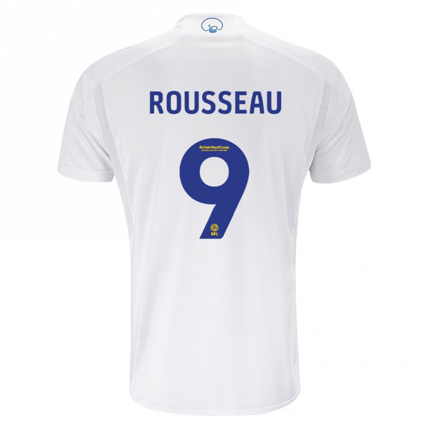 Hombre Fútbol Camiseta Jess Rousseau #9 Blanco 1ª Equipación 2023/24 Perú