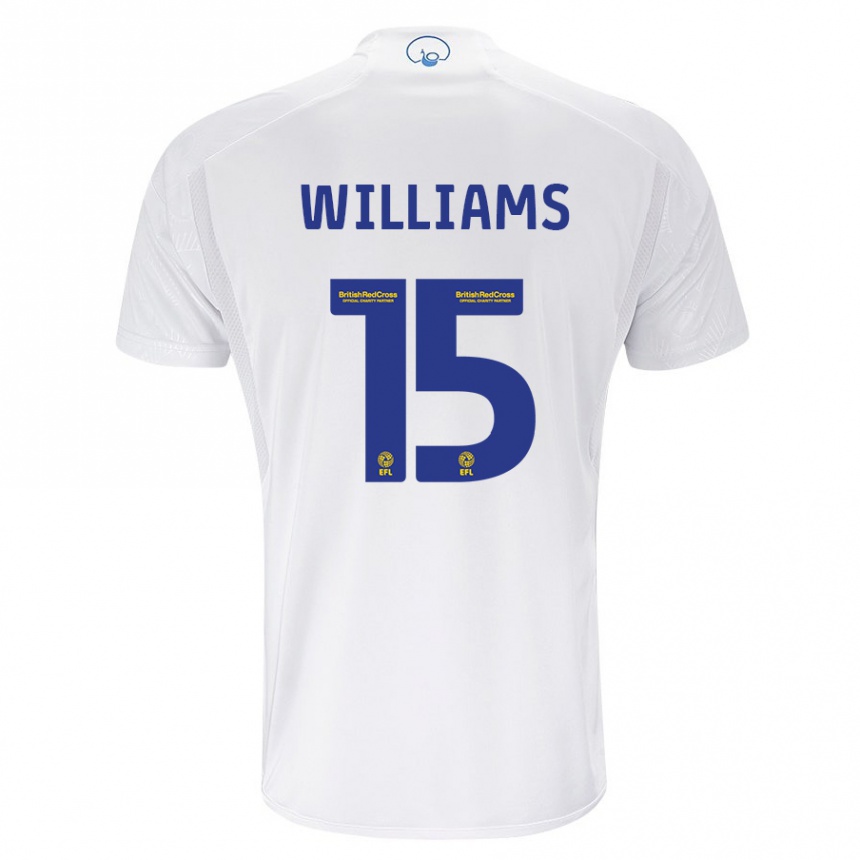 Hombre Fútbol Camiseta Paige Williams #15 Blanco 1ª Equipación 2023/24 Perú