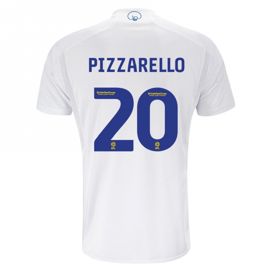 Hombre Fútbol Camiseta Charlyann Pizzarello #20 Blanco 1ª Equipación 2023/24 Perú