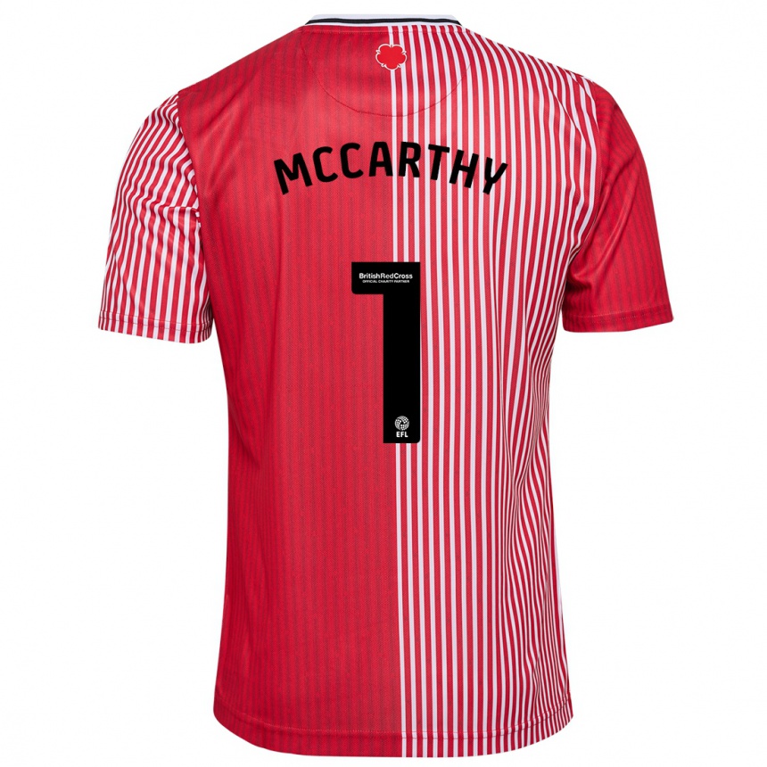 Hombre Fútbol Camiseta Alex Mccarthy #1 Rojo 1ª Equipación 2023/24 Perú