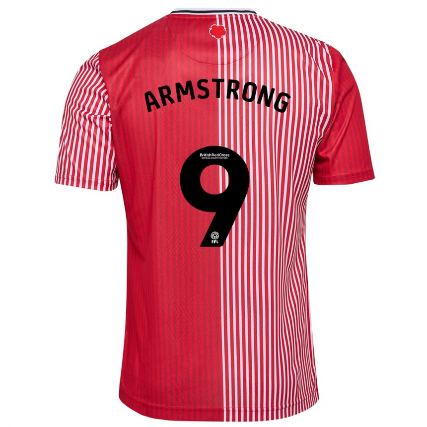 Hombre Fútbol Camiseta Adam Armstrong #9 Rojo 1ª Equipación 2023/24 Perú