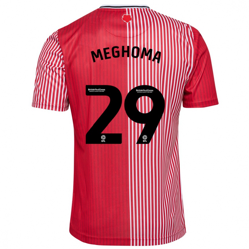 Hombre Fútbol Camiseta Jayden Meghoma #29 Rojo 1ª Equipación 2023/24 Perú