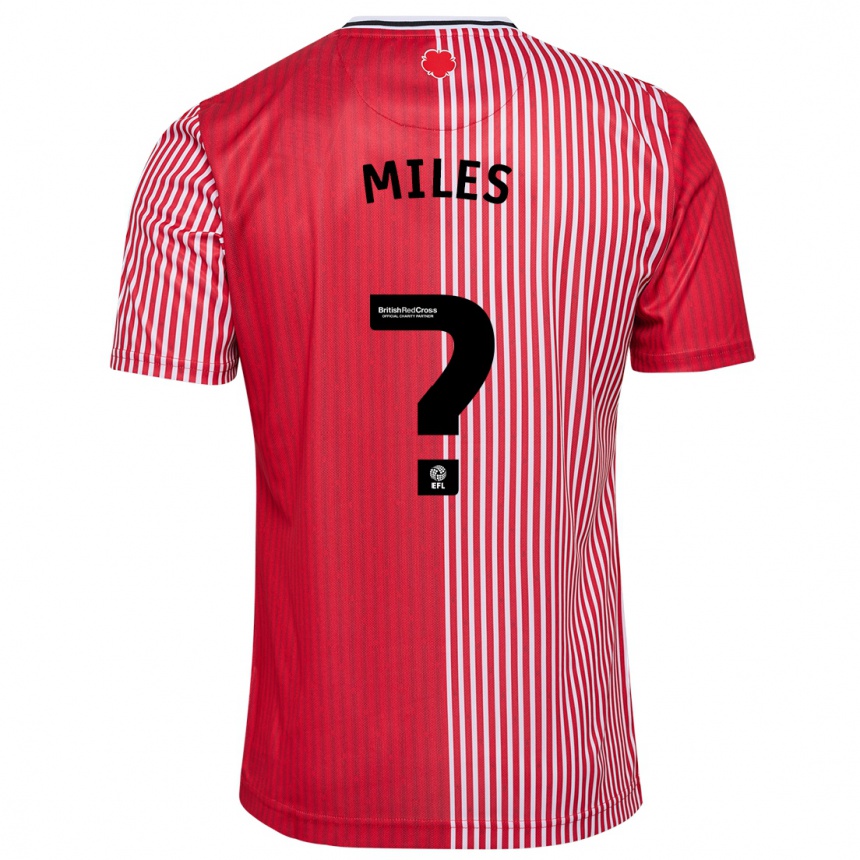 Hombre Fútbol Camiseta Harrison Miles #0 Rojo 1ª Equipación 2023/24 Perú