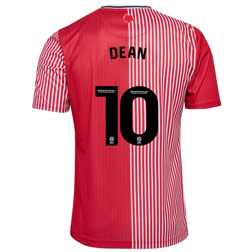 Hombre Fútbol Camiseta Rianna Dean #10 Rojo 1ª Equipación 2023/24 Perú