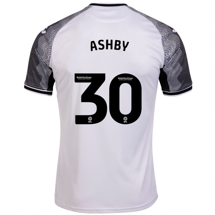 Hombre Fútbol Camiseta Harrison Ashby #30 Blanco 1ª Equipación 2023/24 Perú