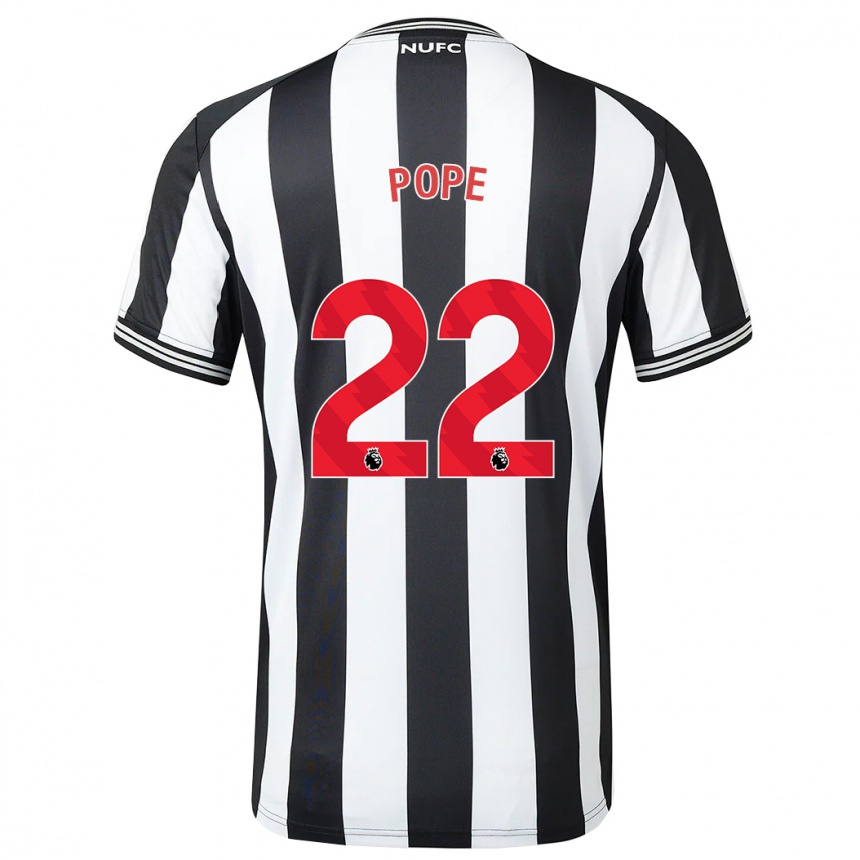 Hombre Fútbol Camiseta Nick Pope #22 Blanco Negro 1ª Equipación 2023/24 Perú