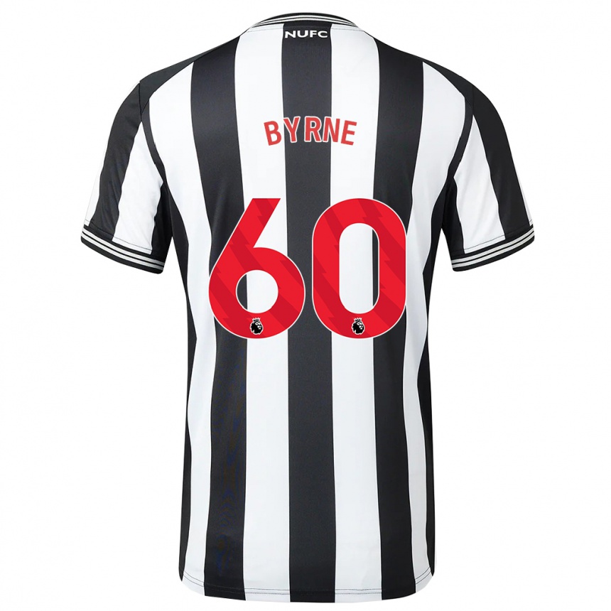 Hombre Fútbol Camiseta Reece Byrne #60 Blanco Negro 1ª Equipación 2023/24 Perú