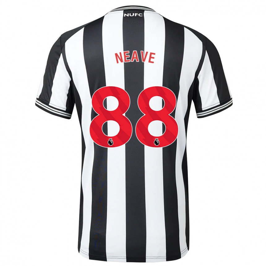 Hombre Fútbol Camiseta Sean Neave #88 Blanco Negro 1ª Equipación 2023/24 Perú