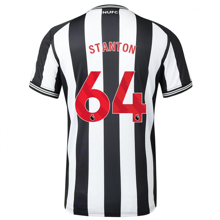 Hombre Fútbol Camiseta Ellis Stanton #64 Blanco Negro 1ª Equipación 2023/24 Perú