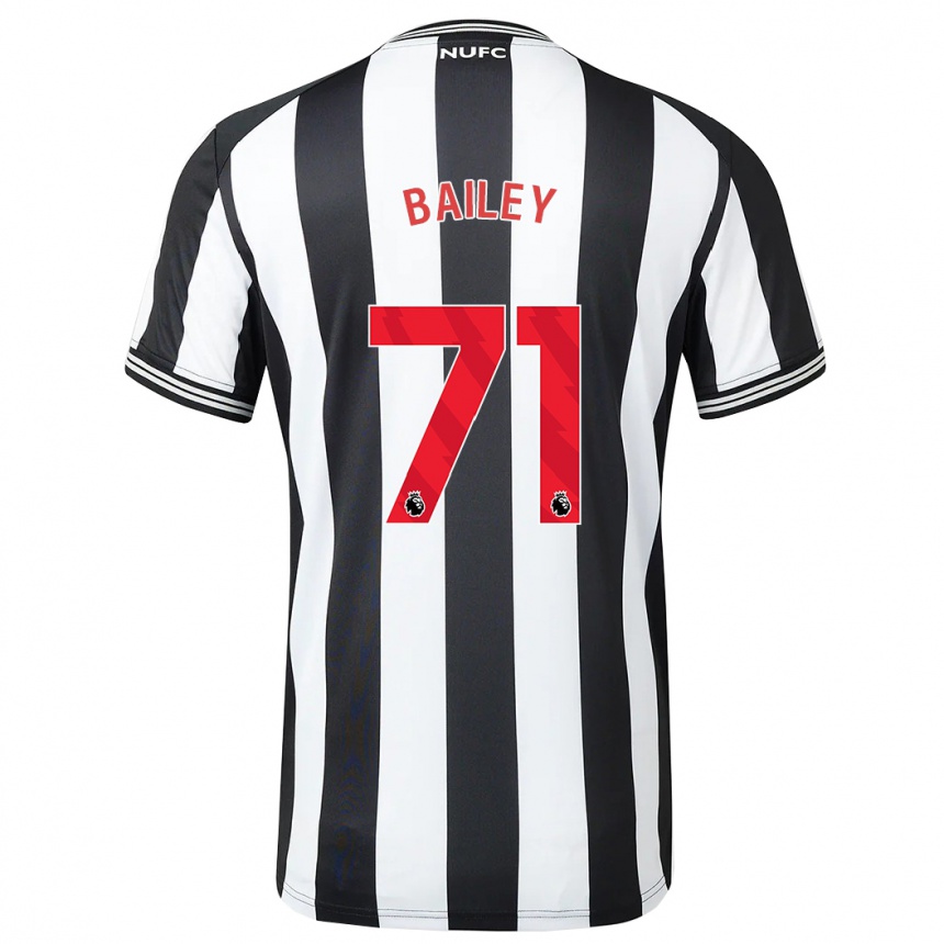 Hombre Fútbol Camiseta Scott Bailey #71 Blanco Negro 1ª Equipación 2023/24 Perú