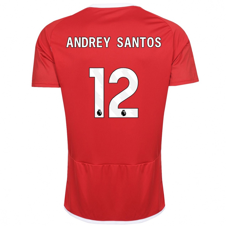 Hombre Fútbol Camiseta Andrey Santos #12 Rojo 1ª Equipación 2023/24 Perú