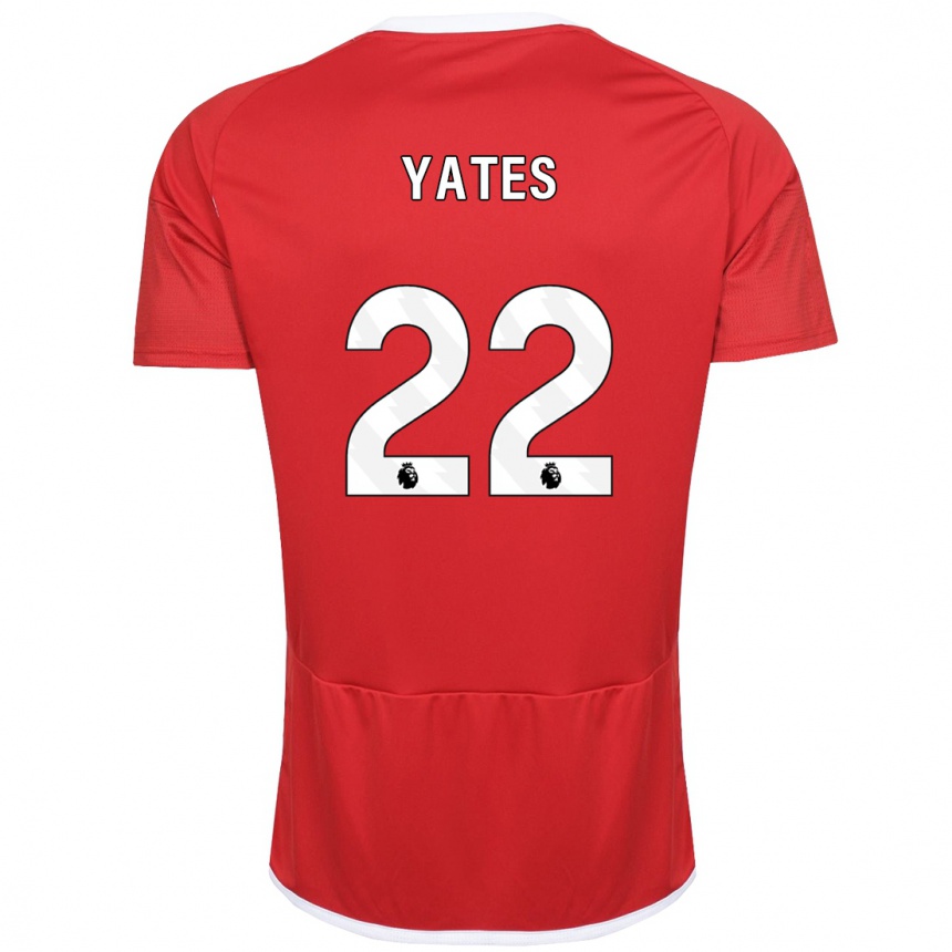 Hombre Fútbol Camiseta Ryan Yates #22 Rojo 1ª Equipación 2023/24 Perú