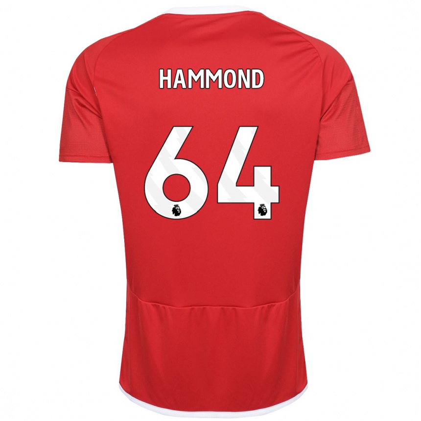 Hombre Fútbol Camiseta Ben Hammond #64 Rojo 1ª Equipación 2023/24 Perú