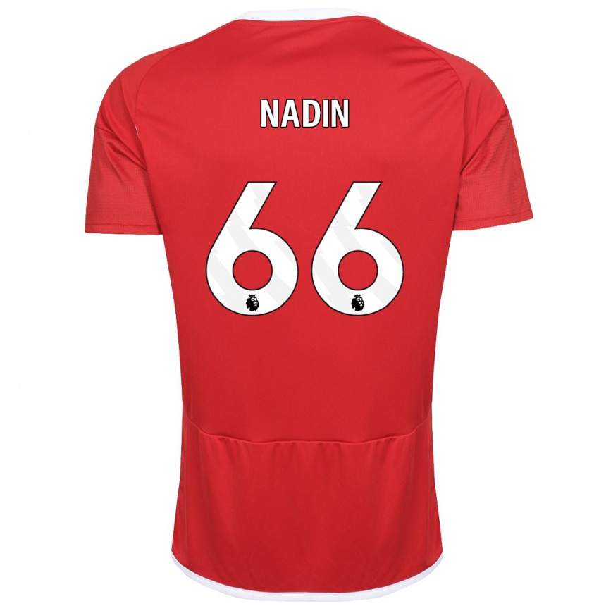 Hombre Fútbol Camiseta Jack Nadin #66 Rojo 1ª Equipación 2023/24 Perú