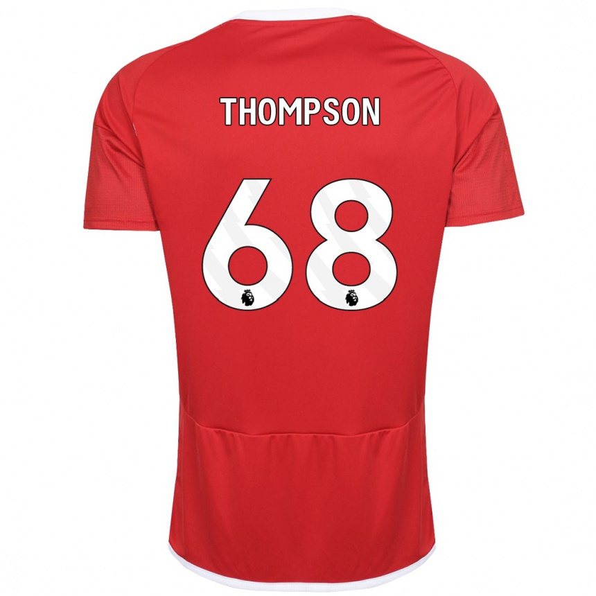 Hombre Fútbol Camiseta Joel Thompson #68 Rojo 1ª Equipación 2023/24 Perú