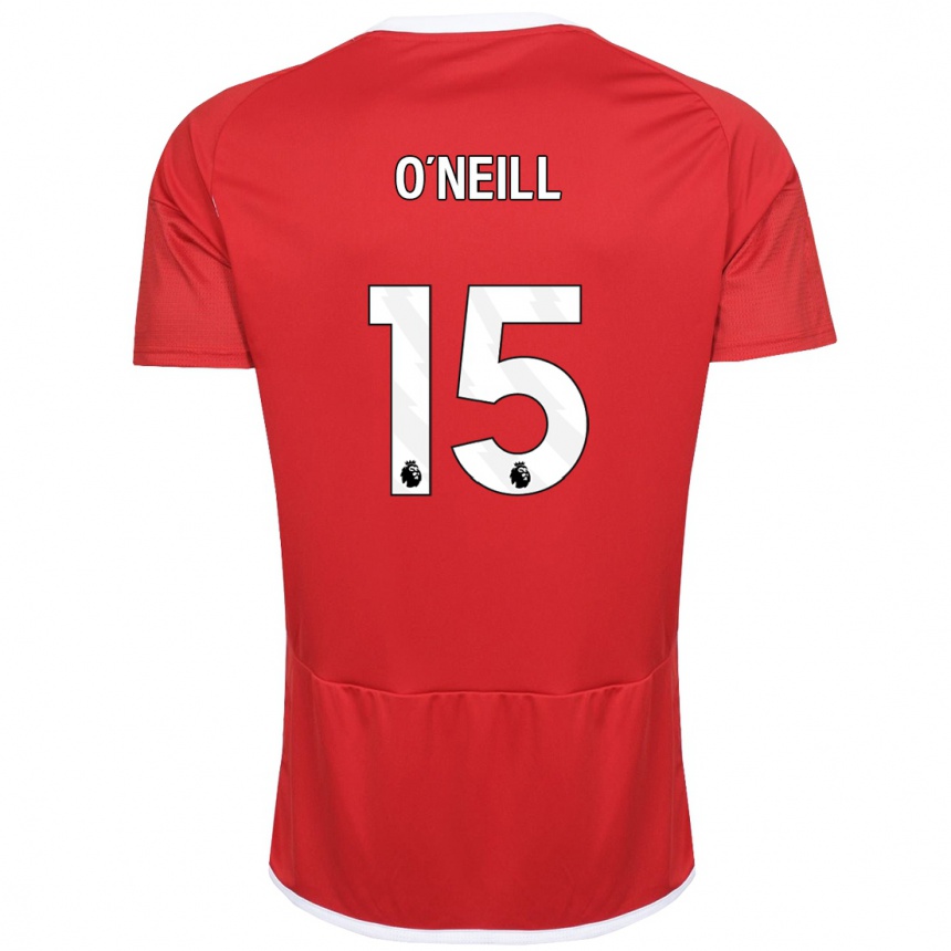 Hombre Fútbol Camiseta Laura-Jayne O'neill #15 Rojo 1ª Equipación 2023/24 Perú