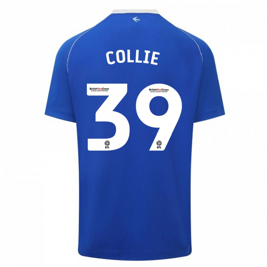 Hombre Fútbol Camiseta Eliza Collie #39 Azul 1ª Equipación 2023/24 Perú