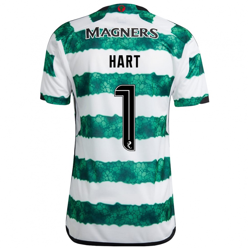 Hombre Fútbol Camiseta Joe Hart #1 Verde 1ª Equipación 2023/24 Perú