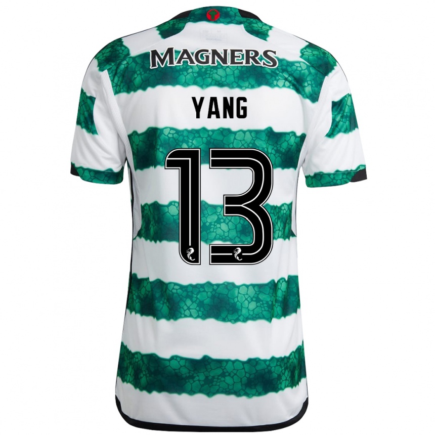 Hombre Fútbol Camiseta Hyun-Jun Yang #13 Verde 1ª Equipación 2023/24 Perú