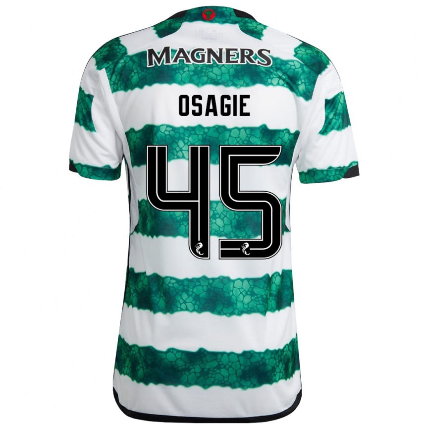 Hombre Fútbol Camiseta Justin Osagie #45 Verde 1ª Equipación 2023/24 Perú