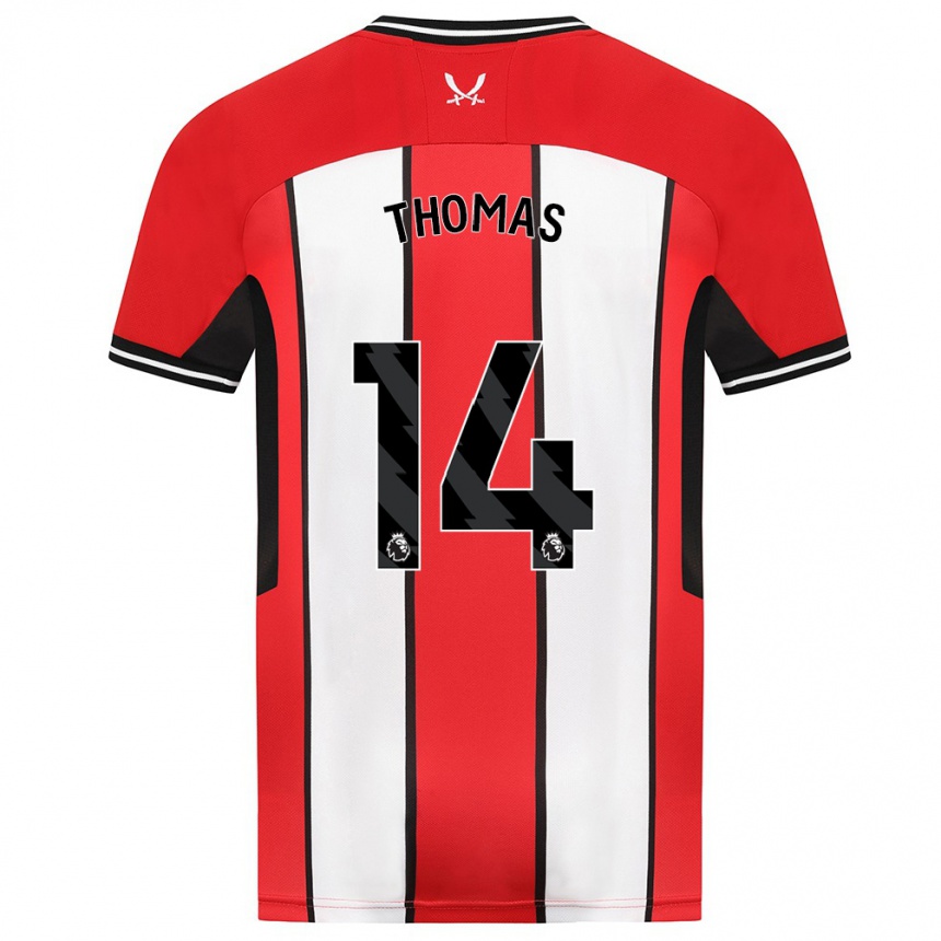 Hombre Fútbol Camiseta Luke Thomas #14 Rojo 1ª Equipación 2023/24 Perú