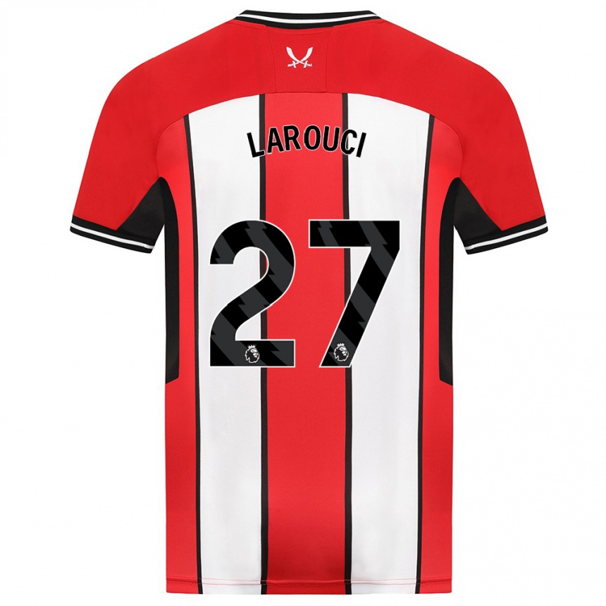 Hombre Fútbol Camiseta Yasser Larouci #27 Rojo 1ª Equipación 2023/24 Perú