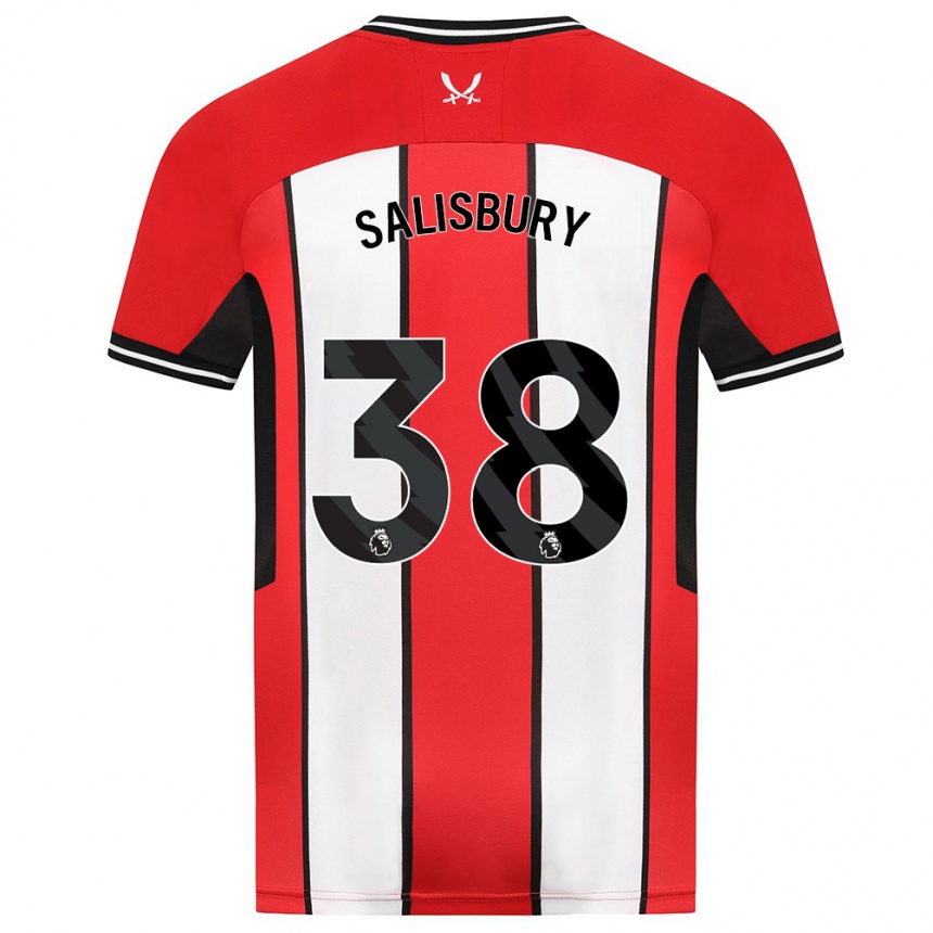 Hombre Fútbol Camiseta Chloe Salisbury #38 Rojo 1ª Equipación 2023/24 Perú