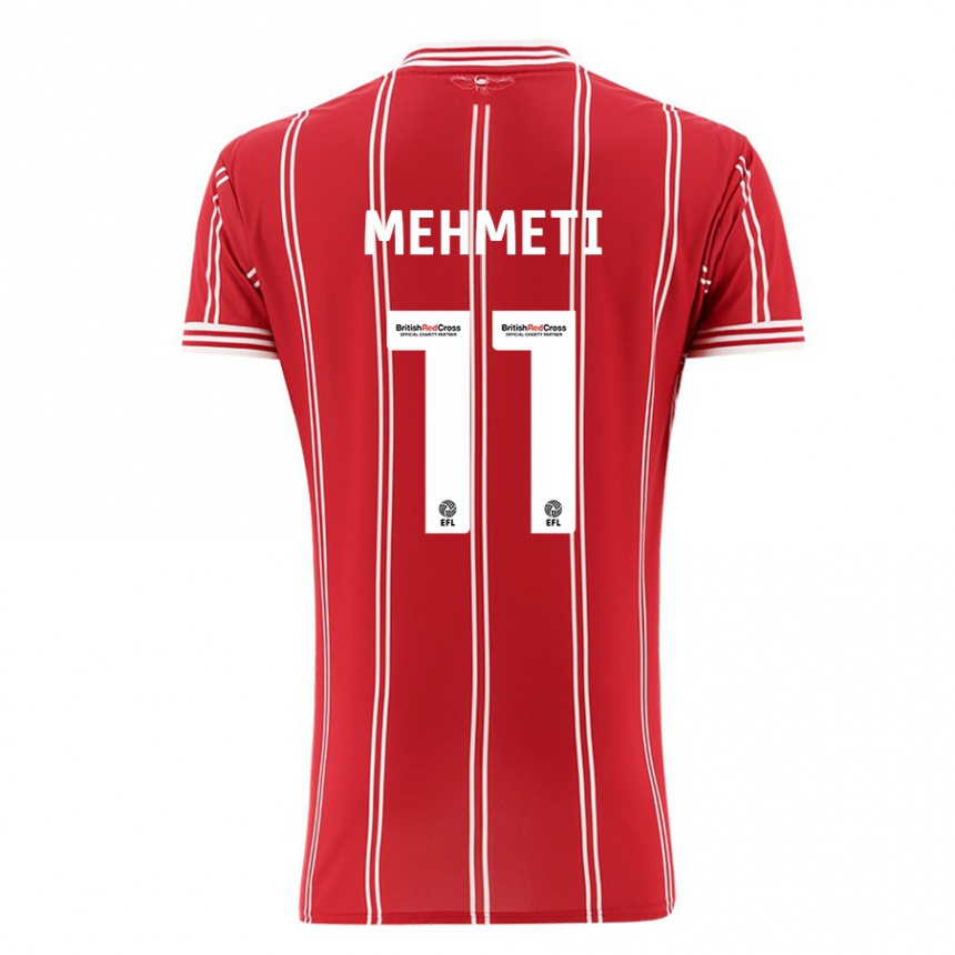 Hombre Fútbol Camiseta Anis Mehmeti #11 Rojo 1ª Equipación 2023/24 Perú