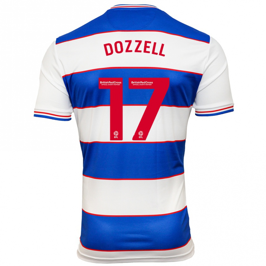 Hombre Fútbol Camiseta Andre Dozzell #17 Blanco Azul 1ª Equipación 2023/24 Perú